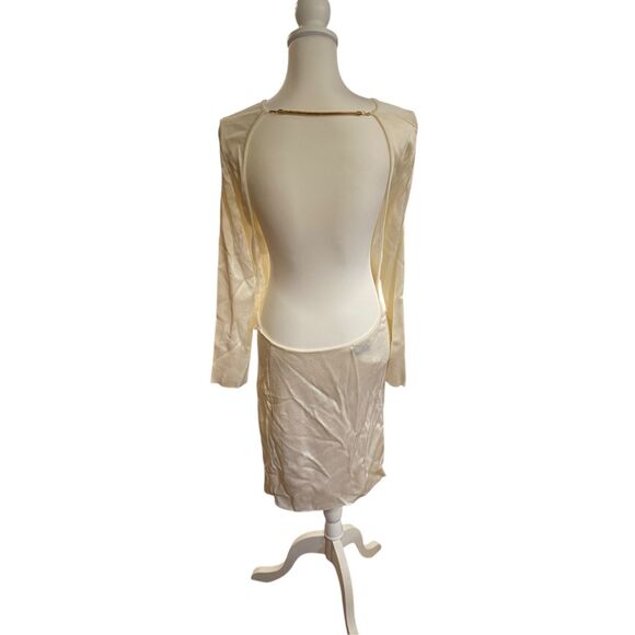 TOM FORD Cut Out Gold Chain Short Dress in White Size Medium NWOT - Picture 8 of 14